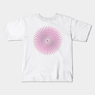 concentric pink Kids T-Shirt